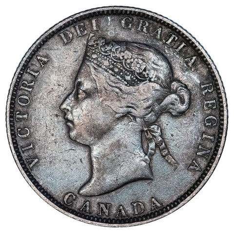1874-H Canada 25 Cent Silver KM.5 - Fine/Very Fine
