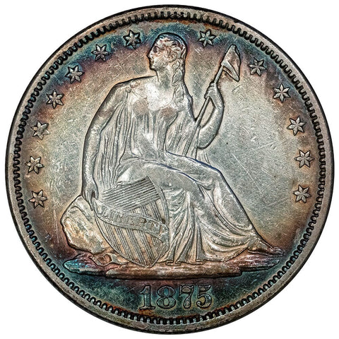 1875 Seated Liberty Half Dollar - About Uncirculated Details