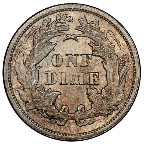 1875 Seated Liberty Dime - Toned Uncirculated