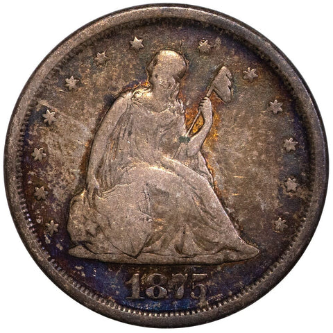 1875-S Twenty Cent Piece - Fine