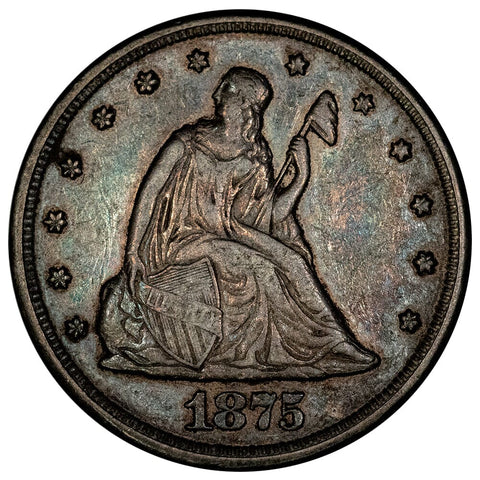1875-CC Twenty Cent Piece - Extremely Fine