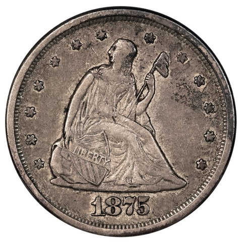 1875-S Twenty Cent Piece - Very Fine - Pleasingly Original