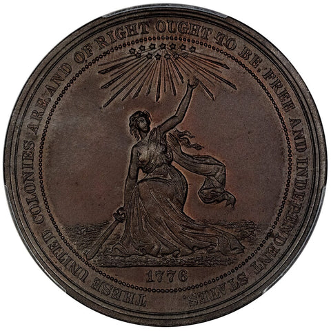 1876 U.S. Centennial Expo Bronze So-Called-Dollar HK-21 - PCGS MS 62