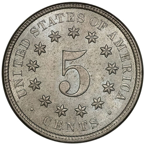 1876 Shield Nickel - Brilliant Uncirculated