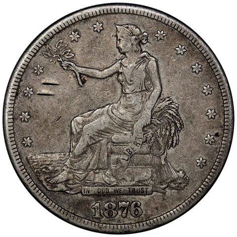 1876-S Trade Dollar - Very Fine Details