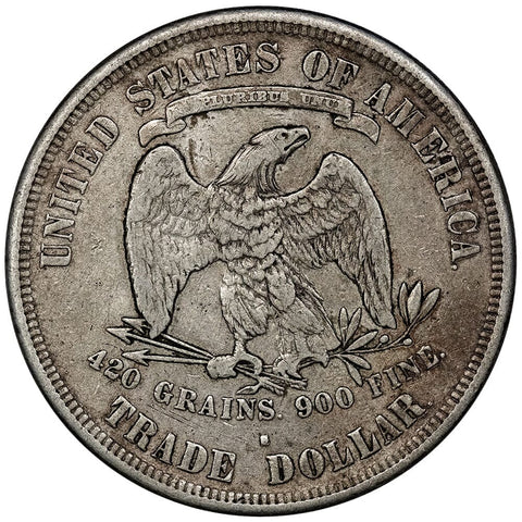 1876-S Trade Dollar - Very Fine Details