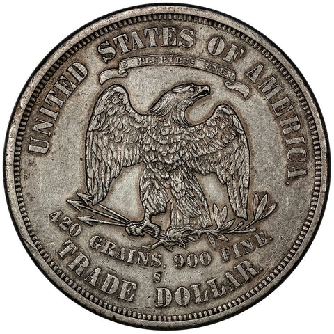 1876-S Trade Dollar - Extremely Fine+