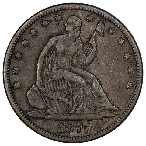 1877 Seated Liberty Half Dollar - Very Fine
