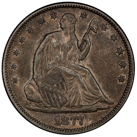 1877 Seated Liberty Half Dollar - Extremely Fine+