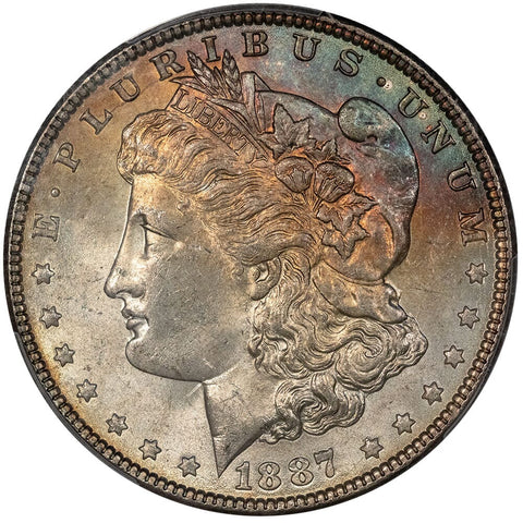 1887 Morgan Dollars - PCGS MS 64 - Choice Toned Uncirculated