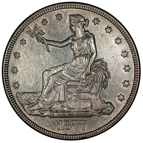 1877 Trade Dollar - About Uncirculated