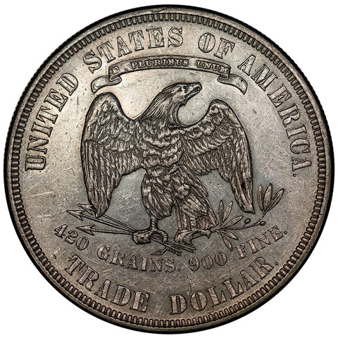 1877 Trade Dollar - About Uncirculated