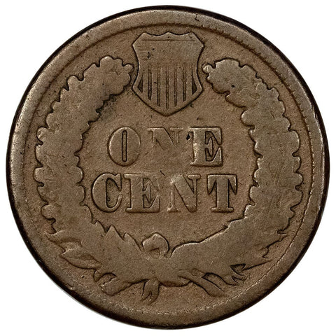 Key-Date 1877 Indian Head Cent - Full Date About Good