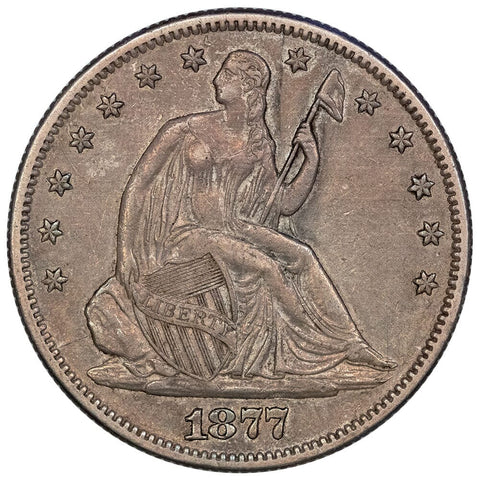 1877-S Seated Liberty Half Dollar - Extremely Fine+
