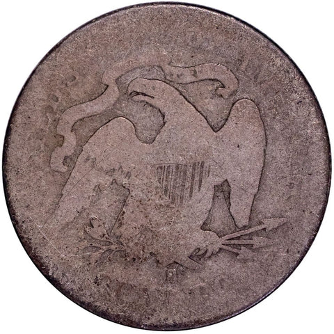 1877-S Seated Liberty Quarter - About Good