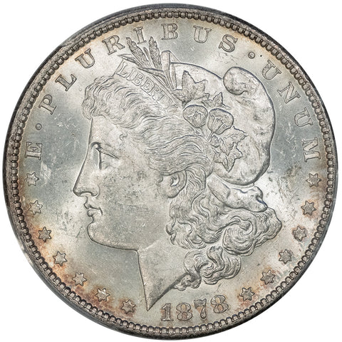 1878 7TF R. 1878 Morgan Dollar - PCGS MS 62 - VAM-195 Broken D