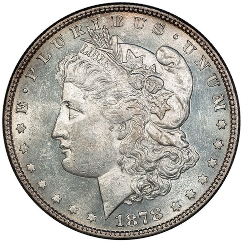 1878 8TF Morgan Dollar Top-100 VAM-23 Doubled Beak - Choice AU Prooflike