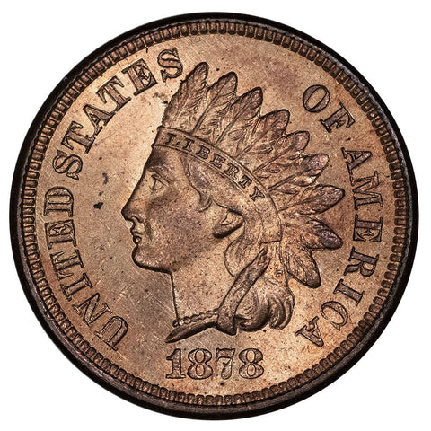 1878 Indian Head Cent - Uncirculated Red