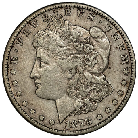 1878-CC Morgan Dollar Top-100 VAM-24 Doubled Leaves  - Extremely Fine