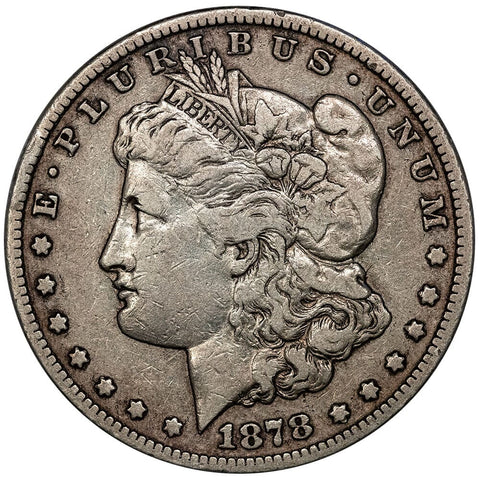 1878-CC Morgan Dollar - Very Fine - First Year of Issue CC Morgan