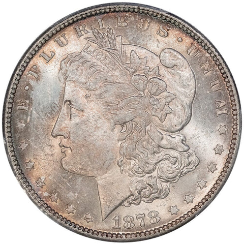 1878 7/8TF Strong Morgan Dollar - PCGS MS 63 - Choice Uncirculated VAM-38