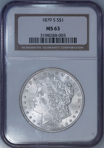 1879-S Morgan Dollar - NGC MS 63 - Choice Brilliant Uncirculated