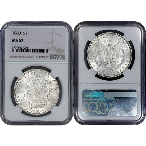 1882 Morgan Dollar - Brilliant Uncirculated - NGC MS 62