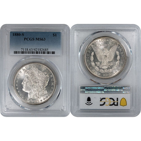 1880-S Morgan Dollar - PCGS MS 63 - Choice Brilliant Uncirculated