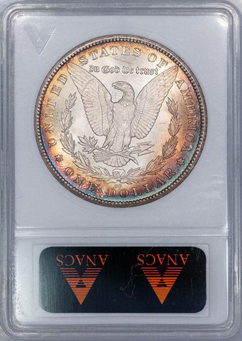 1880-CC R.79 8/7 Low Morgan Dollar - ANACS MS 63 - Top-100 VAM-6