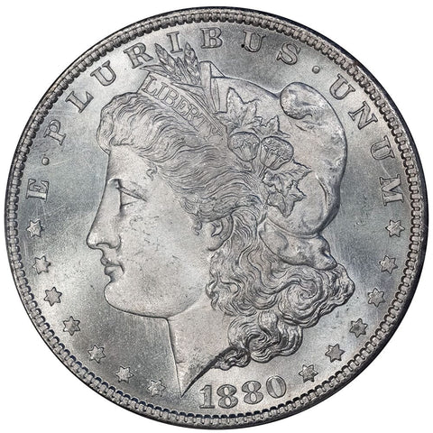 1880-S Morgan Silver Dollar - PCGS MS 66 Gen 2.2 - Gem Brilliant Uncirculated+