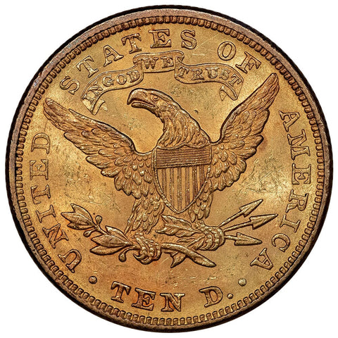 1881 $10 Liberty Gold Eagle - About Uncirculated+