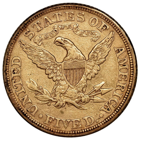 1881 $5 Liberty Head Gold Coin - Extremely Fine
