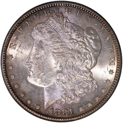1881-S Morgan Dollar - Toned Brilliant Uncirculated