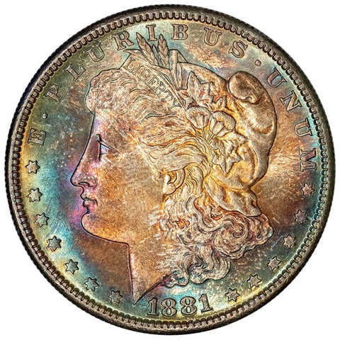 Beautiful 1881-S Morgan Dollar - Toned Choice Uncirculated