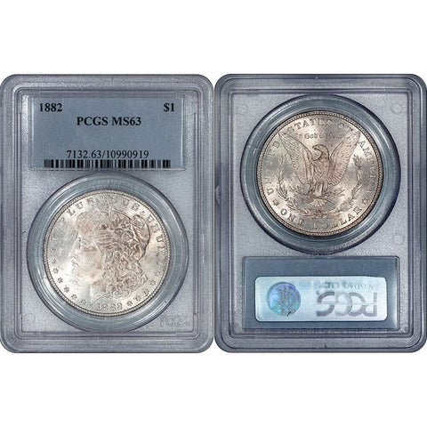 1882 Morgan Dollar - PCGS MS 63 - Choice Brilliant Uncirculated