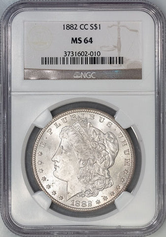 1882-CC Morgan Dollar - NGC MS 64 - Choice Uncirculated