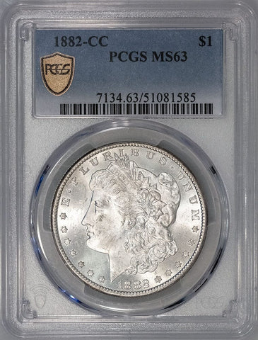 1882-CC Morgan Dollar - PCGS MS 63 - Choice Brilliant Uncirculated
