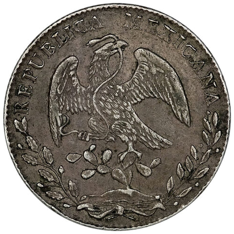 1882Go-SB Guanajuato Mint Cap & Rays 8 Reales - KM.377.8 - Very Fine+