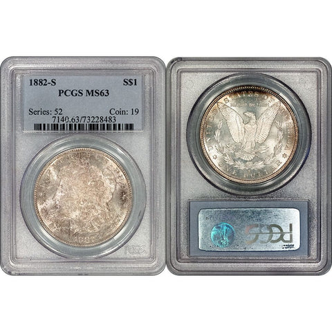 1882-S Morgan Dollar - PCGS MS 63 - Choice Brilliant Uncirculated