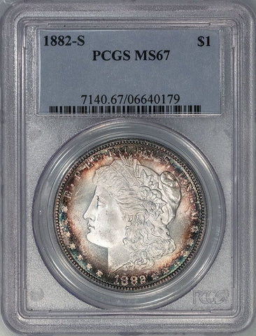 1882-S Morgan Dollar - PCGS MS 67 - Superb Gem Brilliant Uncirculated