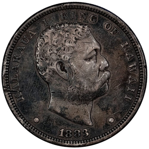 1883 Hawaii Dollar, U.S. Struck, Mintage: 500,000 - Very Fine Details
