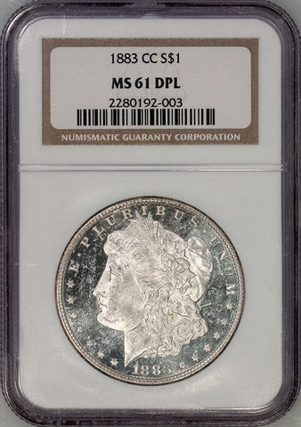 1883-CC Morgan Dollar - NGC MS 61 DPL - Deep Proofike