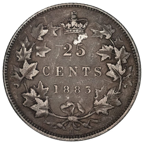 1883-H Canada 25 Cent Silver KM.5 - Fine