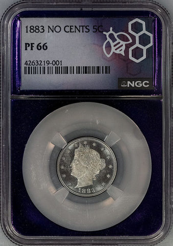 Proof 1883 NC Liberty Head V Nickel - NGC PF 66 - Gem Proof