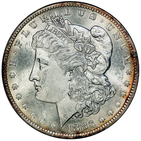 1883-O Morgan Dollar - Choice Brilliant Uncirculated - ANACS MS 64