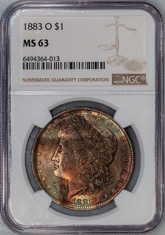 1883-O Morgan Dollar - NGC MS 63 - Choice Toned Uncirculated