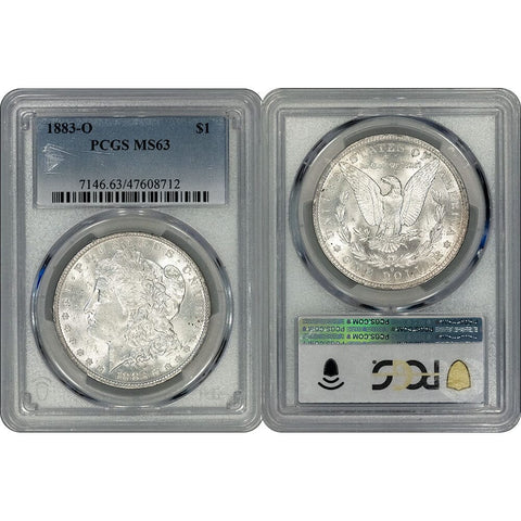 1883-O Morgan Dollar - PCGS MS 63 - Choice Brilliant Uncirculated