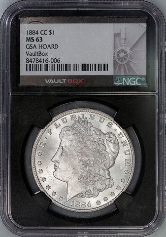 1884-CC Morgan Dollar - NGC MS 63 GSA - Choice Brilliant Uncirculated