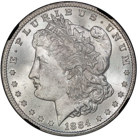 1884-CC Morgan Dollar - NGC MS 63 GSA - Choice Brilliant Uncirculated
