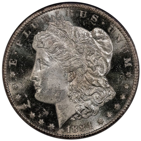 1884-CC Morgan Dollar - PCGS MS 63 PL - Choice Uncirculated Pooflike